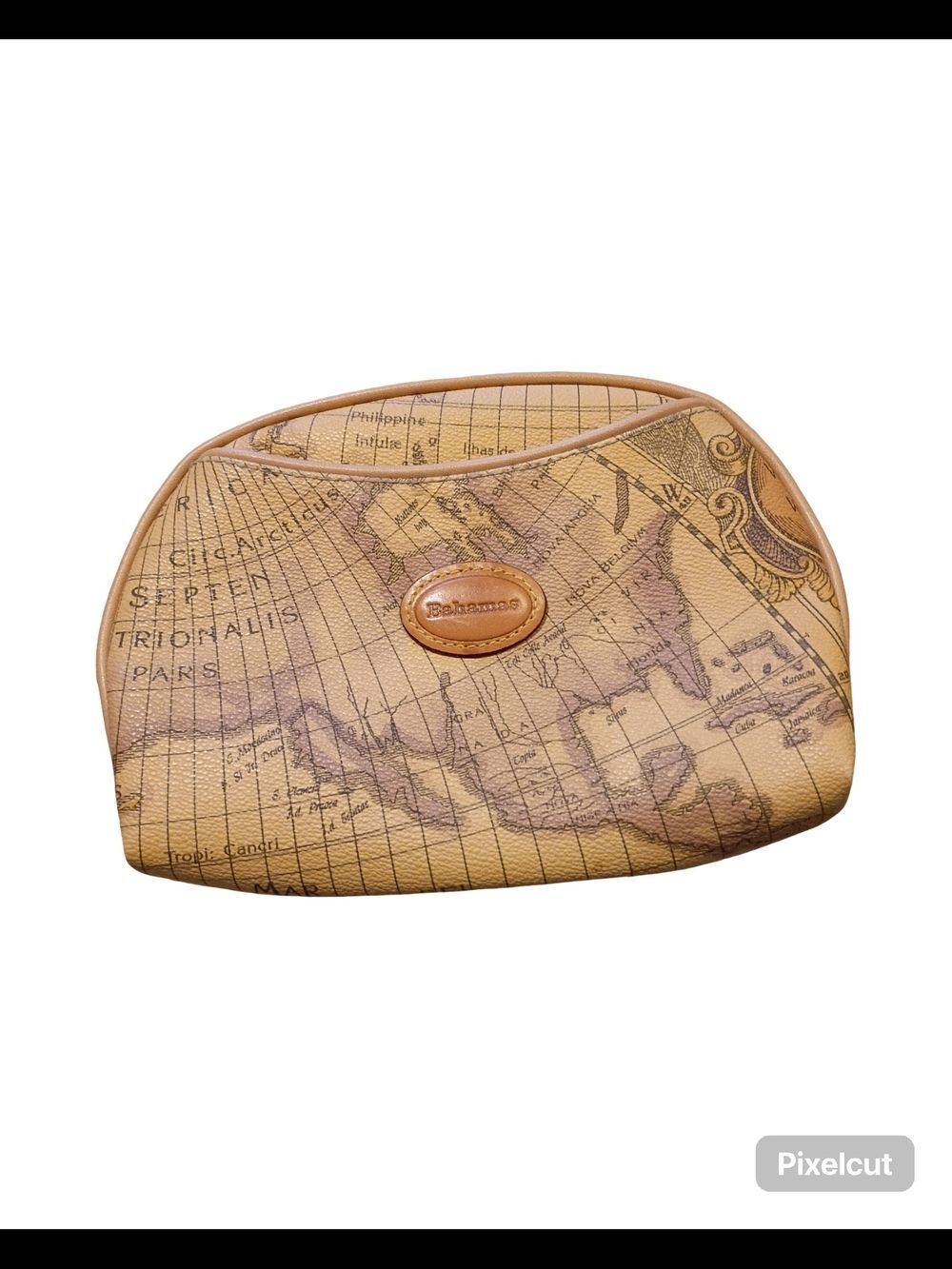 Bahamas Map-Print Travel Pouch